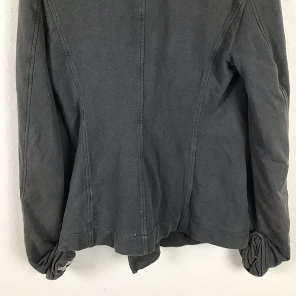 James Perse Jacket 3 Gray Cotton Peacoat Double Breasted Blazer Women’s - Picture 6 of 8